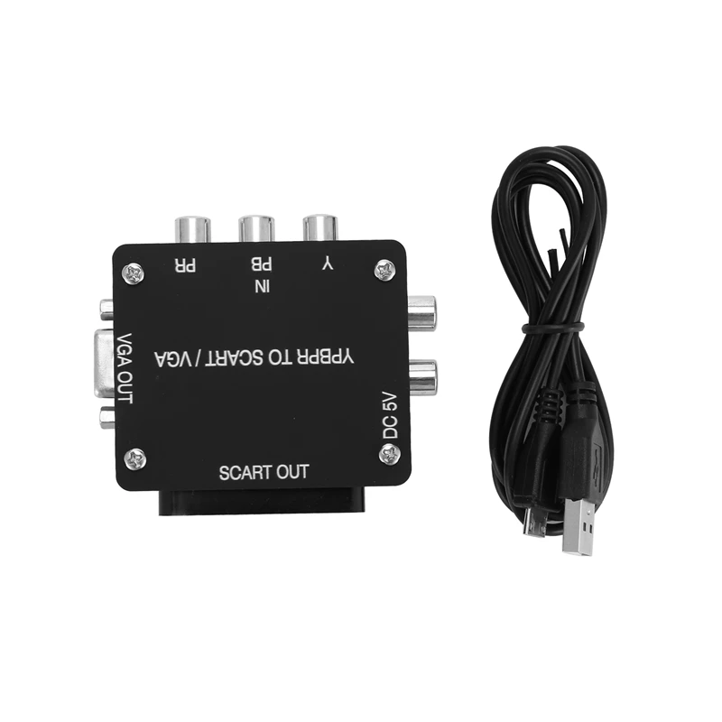 New YUV TO RGBS YPBPR to SCART YPBPR TO VGA Component Transcoder Converter Game Console, RGBS to Color Difference Component