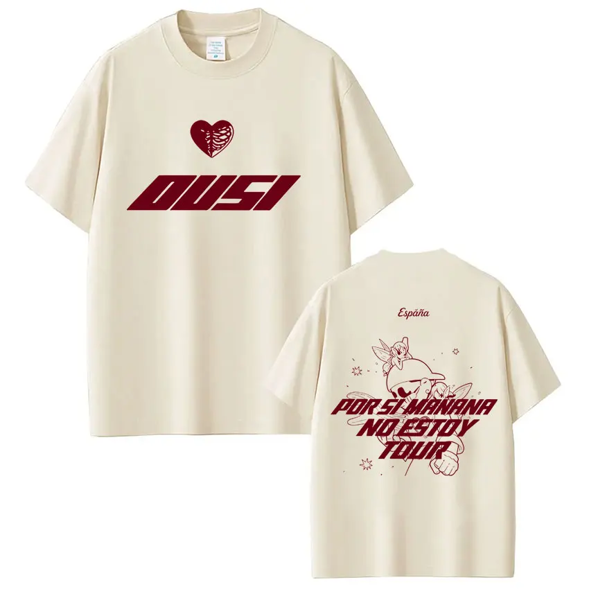 Omar Courtz „Por Si Manana No Estoy Tour“ Merch T-Shirts für Männer und Frauen, Hip-Hop-Mode, Baumwolle, Lässige Oversized T-Shirts, Oberteile – Detail 2