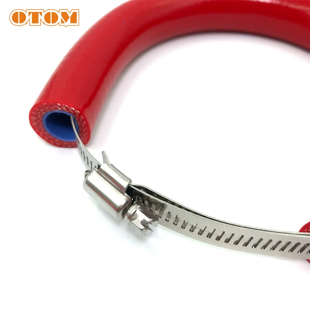 OTOM Universal Motorcycle Exhaust Pipe Protection Ring Muffler Rubber Clamp Guard For KTM HONDA YAMAHA SUZUKI KAWASAKI Motocross