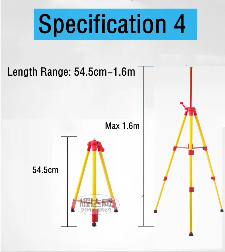 36cm/1m/1.3m/1.5m Laser Level Tripod Adjustable Height Thicken Aluminum Tripod Stand For Self leveling Tripod