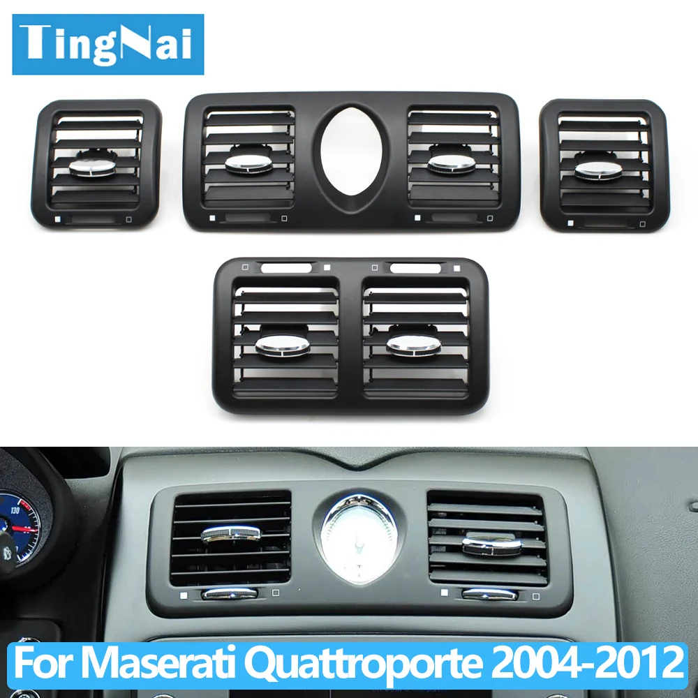 Car Front Rear Center Dashboard Left Right Middle AC Vent Air Vent Panel Cover For Maserati Quattroporte M139 2004-2012