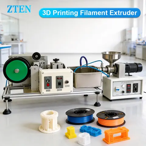 3D Printing Filament Maker - 0.5kg/h Desktop Single-screw High-speed Extruder For 3D Filaments Extruder Complete Production Line