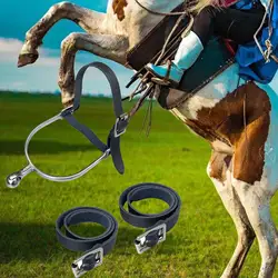 2x Spur Straps Durable with Metal Buckle for Equestrian Horse Riding Outdoor