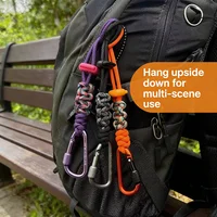 Outdoor Umbrella Cord Water Bottle Hanger Buckle Woven Water Bottle Hanger Lanyard Outdloor Hiking Camping Backpack Hook Clip 2
