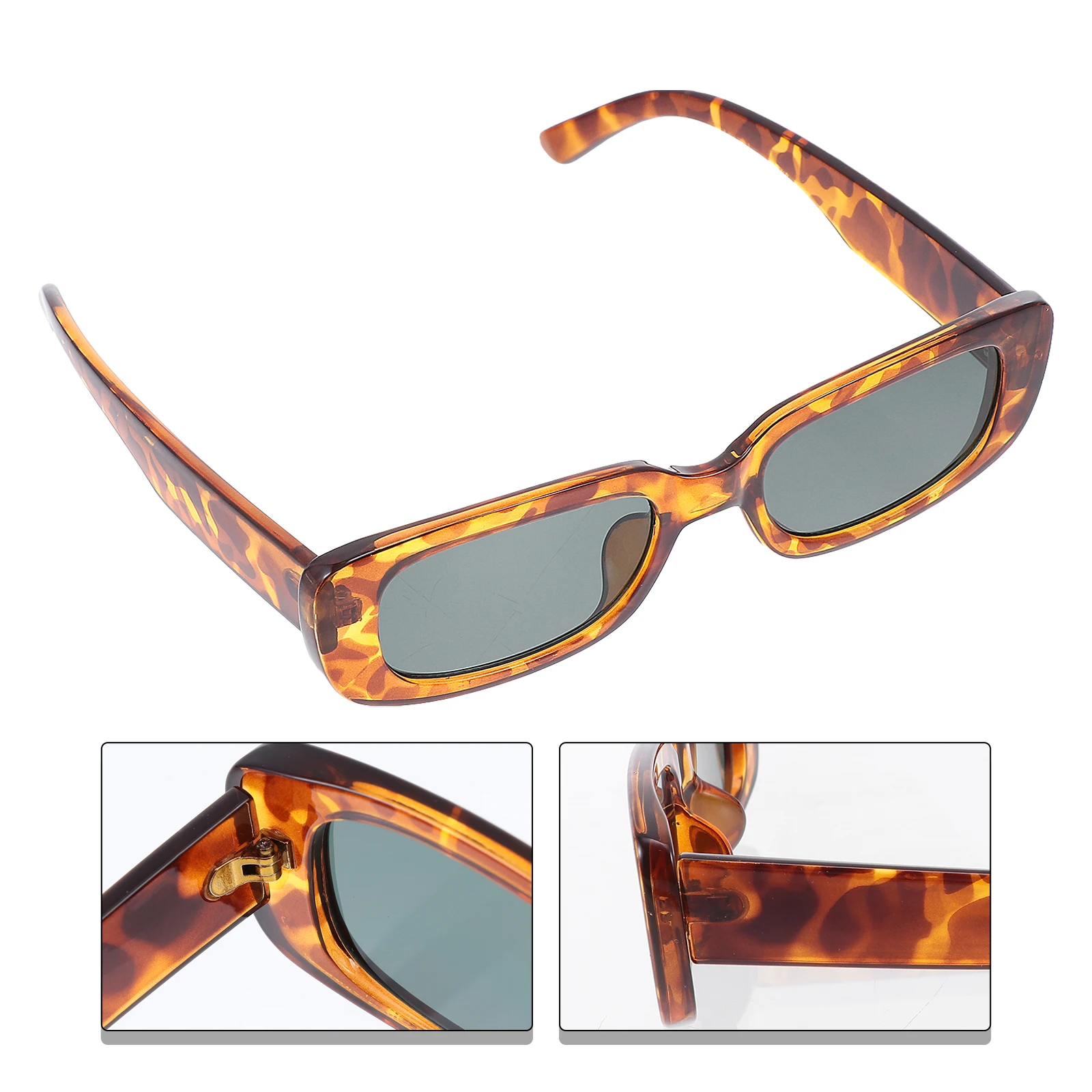 

1pc Square Sunglasses Fashion Sun Glasses Unisex Sun Shades Eco-Friendly Lightweight Travel Gift For Beach Adult Eyewear