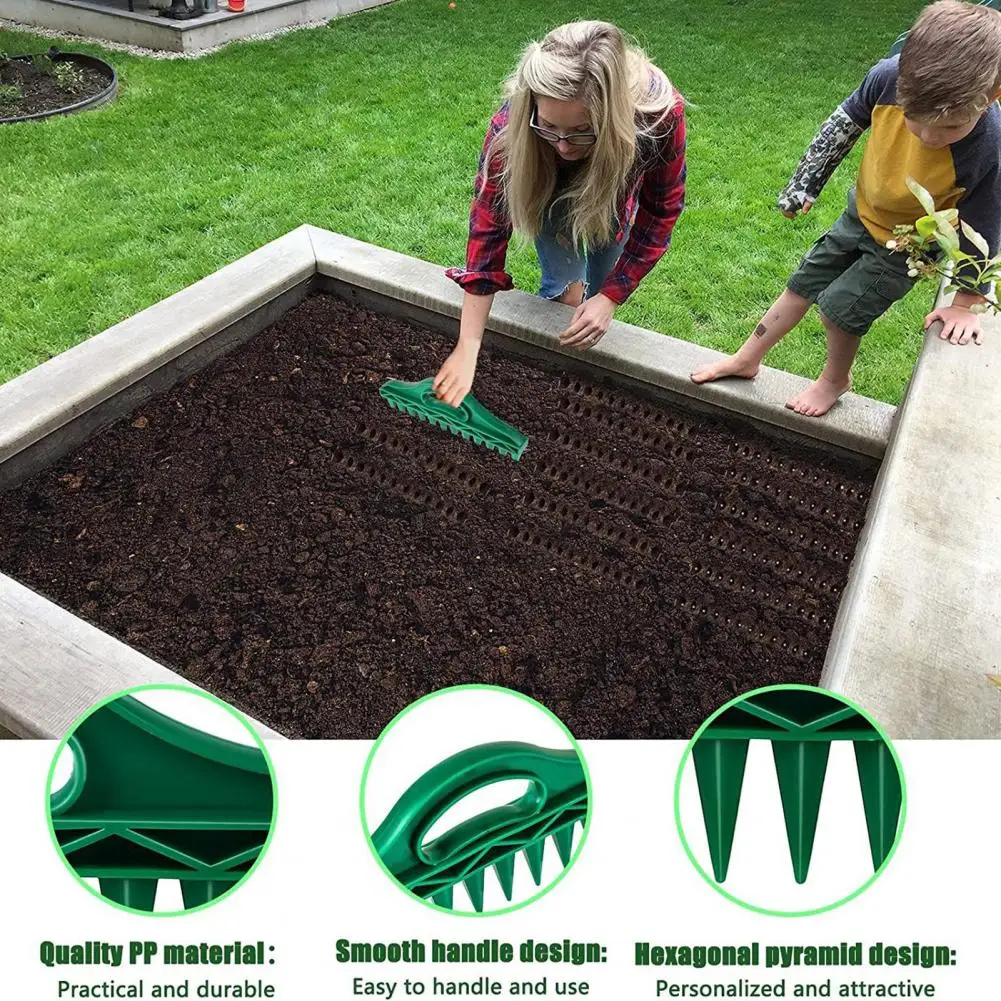 

Soil Digger Planter Efficient Garden Sowing Dispenser for Planting with Handle Suitable Spacing Practical Design for Wide Usage