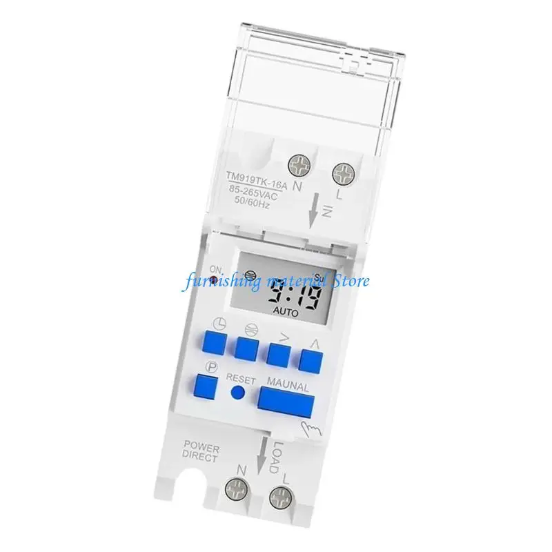 Y5GD Programmable Electronic Timer Switches Sixteen -30amp Digital Timer Control Switches untuk Home & Office Energy Saving