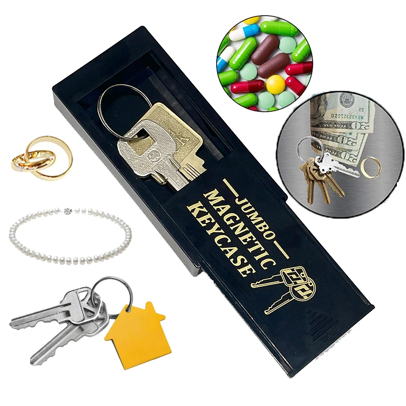 Sight Secret Key Safe Box Storage Secret Compartment Key Holder Box Outdoor Stash With Magnet  Pill Money Hidden Secret Box