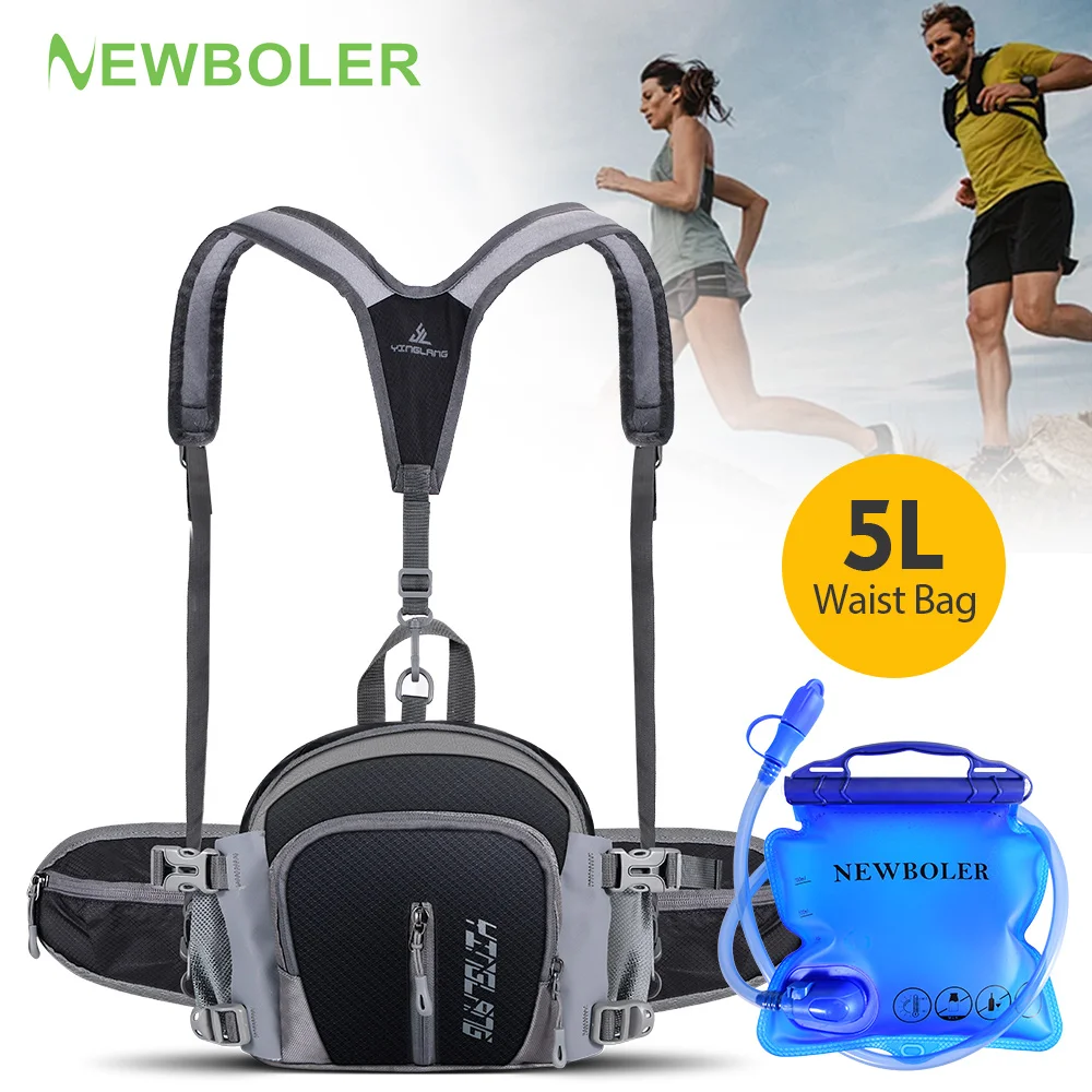 

Men's Outdoor Sports Waist Bag Cycling Camping Climbing Backpack Hiking Shoulder Running 700ML Water Bottle Bicycle Fanny Pack