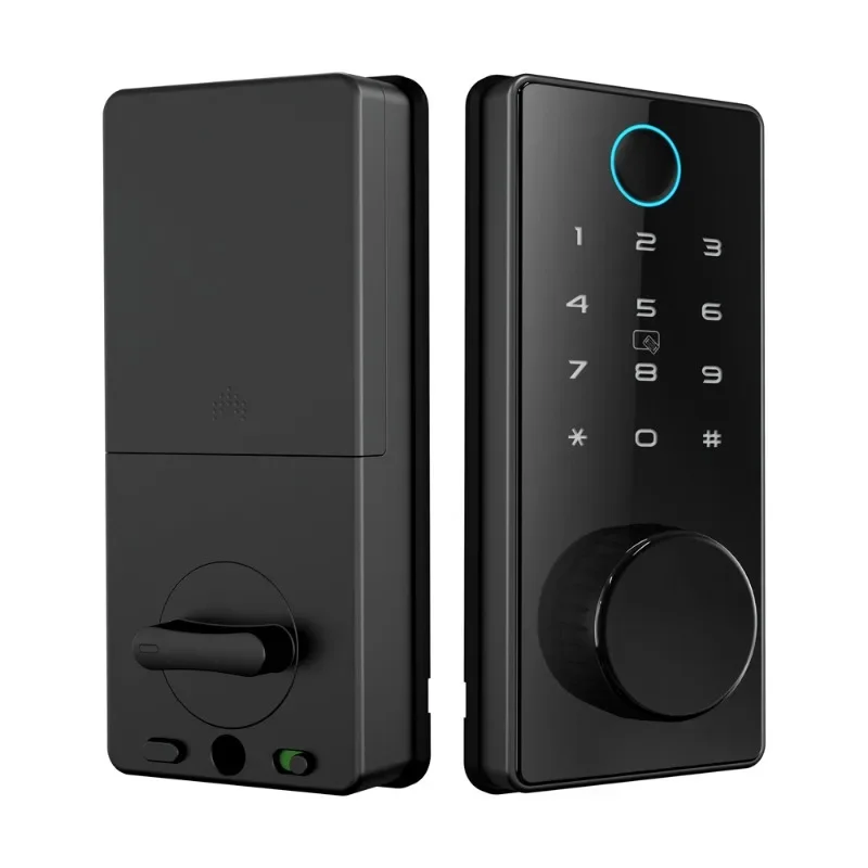 Dedicated to North American intelligent fully automatic intelligent password pass wooden door fingerprint lock