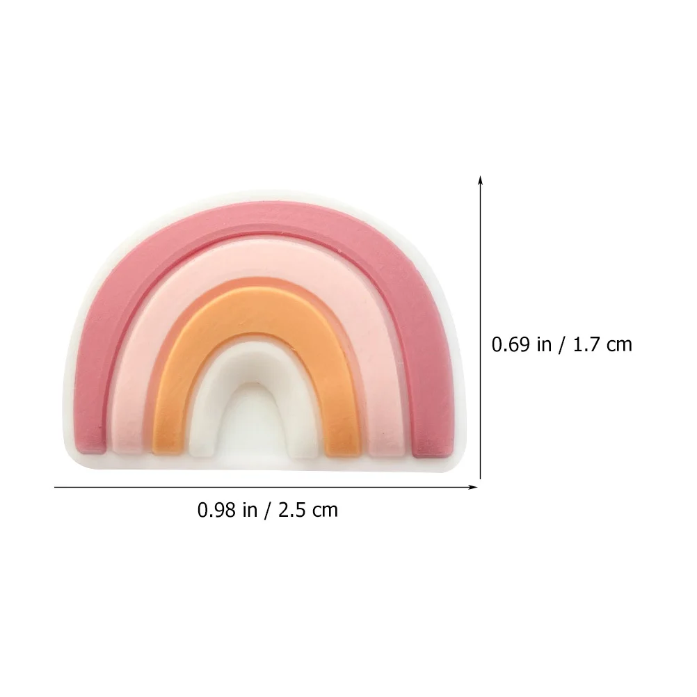 

20 шт., разноцветные бусины, аксессуары, гладкие силиконовые радужные бусины для DIY, детская соска, зажим, ожерелье, браслет, комплект для изготовления ювелирных изделий