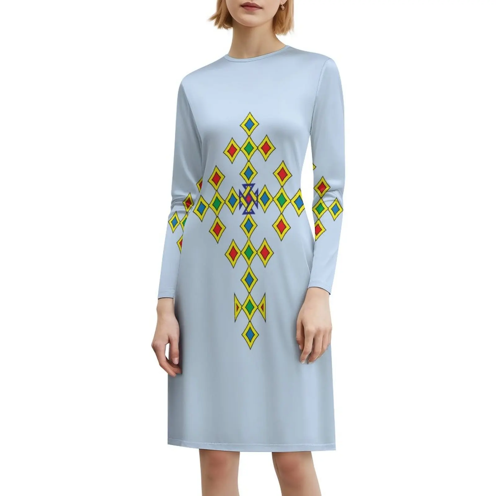 الأرثوذكسية الصليب الكلاسيكية تي شيرت فستان عطلة مثير للنساء شاطئ حفلة عيد ميلاد فستان قصير الأرثوذكسية الصليب فساتين نسائية #6