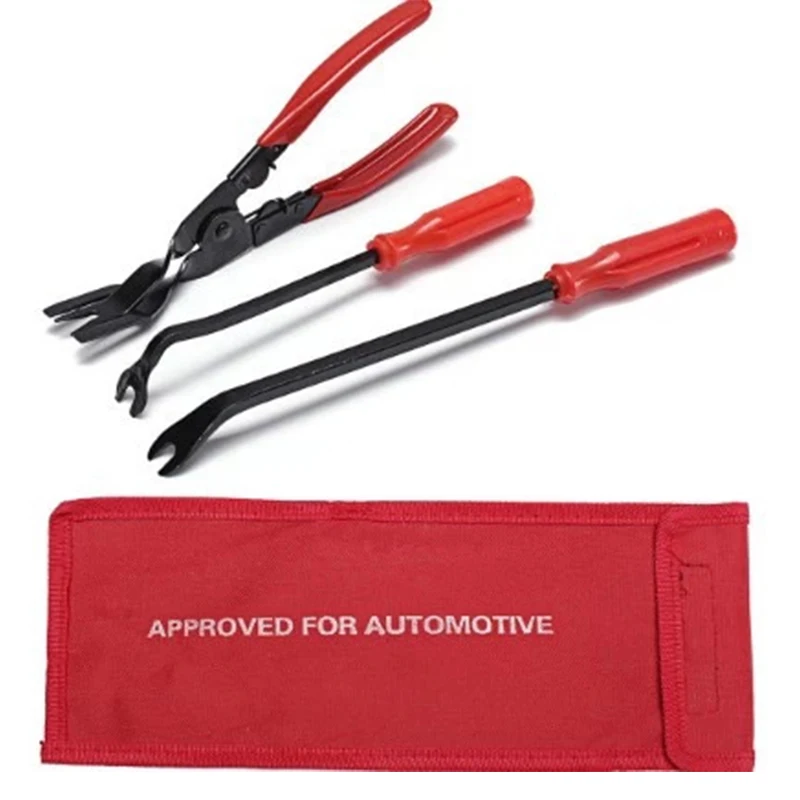 Car Headlight Repair Installation Tool Trim Clip Removal Pliers Van Door Panel Fascia Dash Upholstery Remover Tool 3pcs