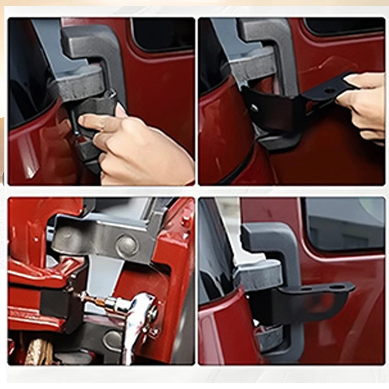 Tailgateบานพับติดตั้งธงเสาอากาศผู้ถือเสาอากาศธงเสาสําหรับToyota FJ Cruiser 2007 2008 2009 2010-2021