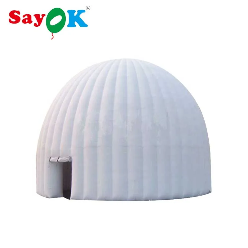 Sayok Giant Inflatable Igloo Inflatable Igloo Dome Tent Event Party Marquee Projection Dome Canopy for Sale Hire Show Events