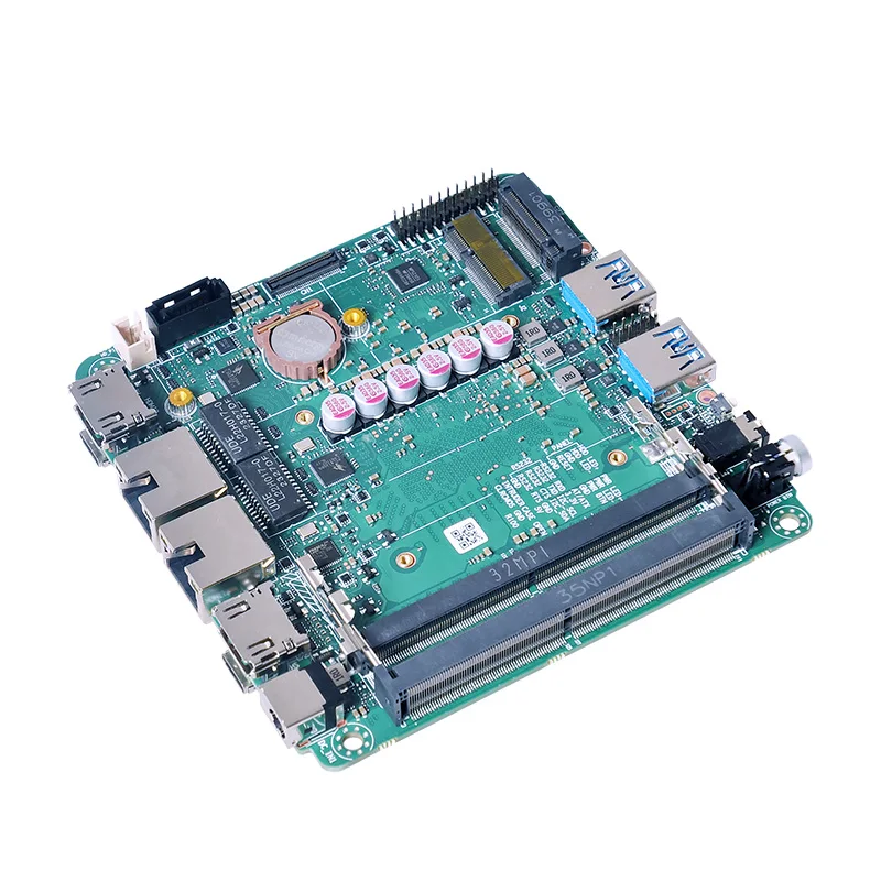 Newest Nuc motherboard with CPU AMD 6600H/7535U/7735U 2*HDMI 2*TYPE-C (DP) DDR5 Ram 2*I226V lan 1*Rs232 DC 12-19V SATA3.0