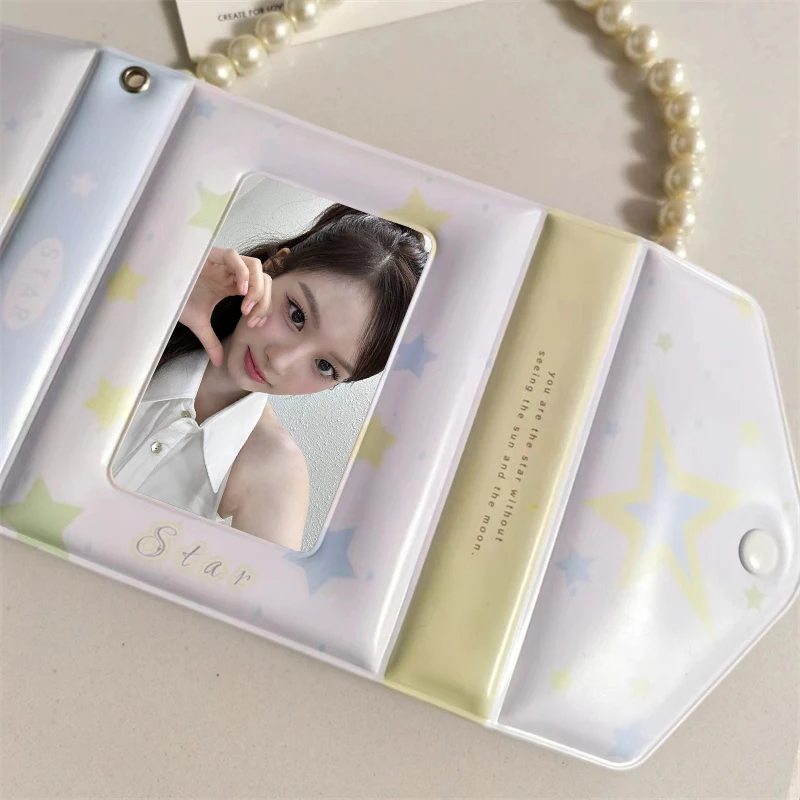 Cute Envelope Organizer 3 Inch Idol Album Photo Card Album Postcard Collectible Card Kpop Binder Lomo Card Photo Album image 6