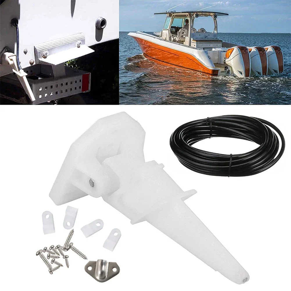 

Marine Boat Speedometer Kit ABS Yacht Flowmeter Up To 80mph W/ 20FT Tubing For Faria For Medallion Marine Parts