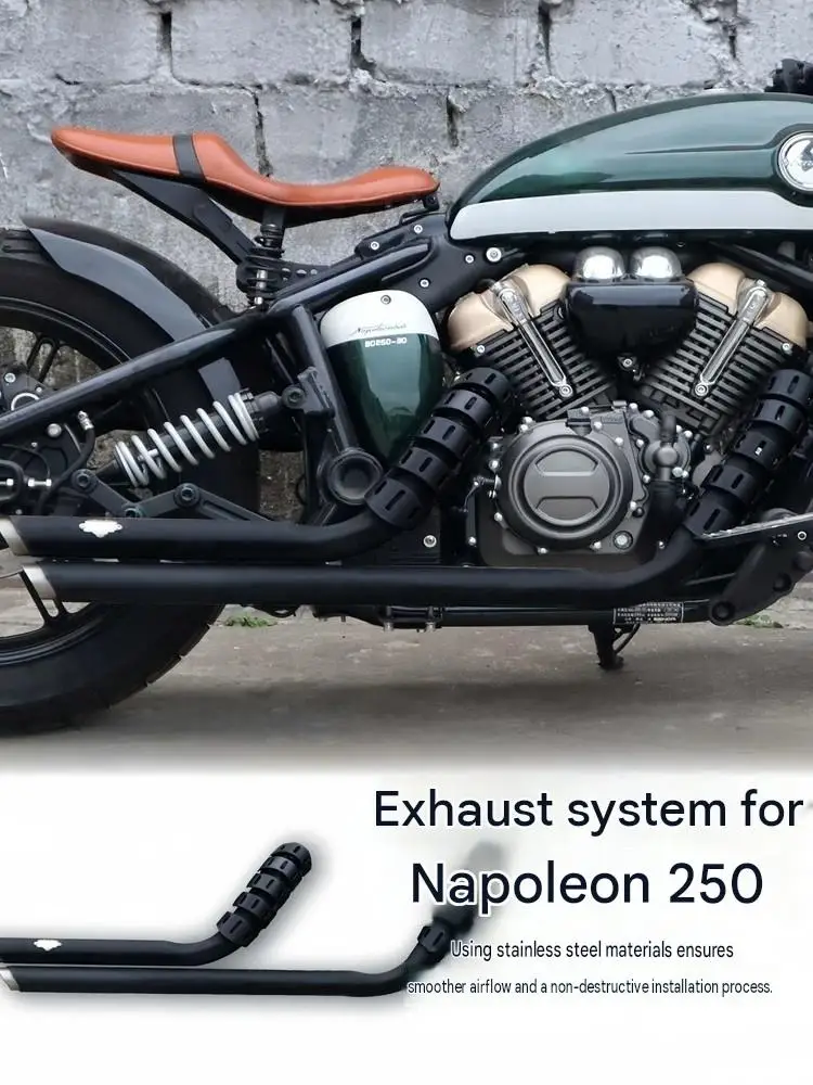 For Benda Napoleon 250 Locomotive Straight-Pipe Exhaust Model Deep Rich 'Mule' Sound Modification Suppression Piercing
