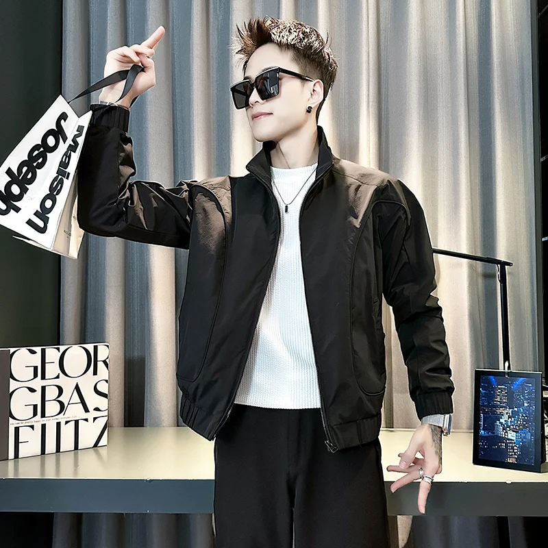 ملابس عمل Jaet Faionable للرجال غير رسمية تناسب الجميع من ألياف البوليستر طويلة Sve بسحاب للإغلاق في الشارع #3