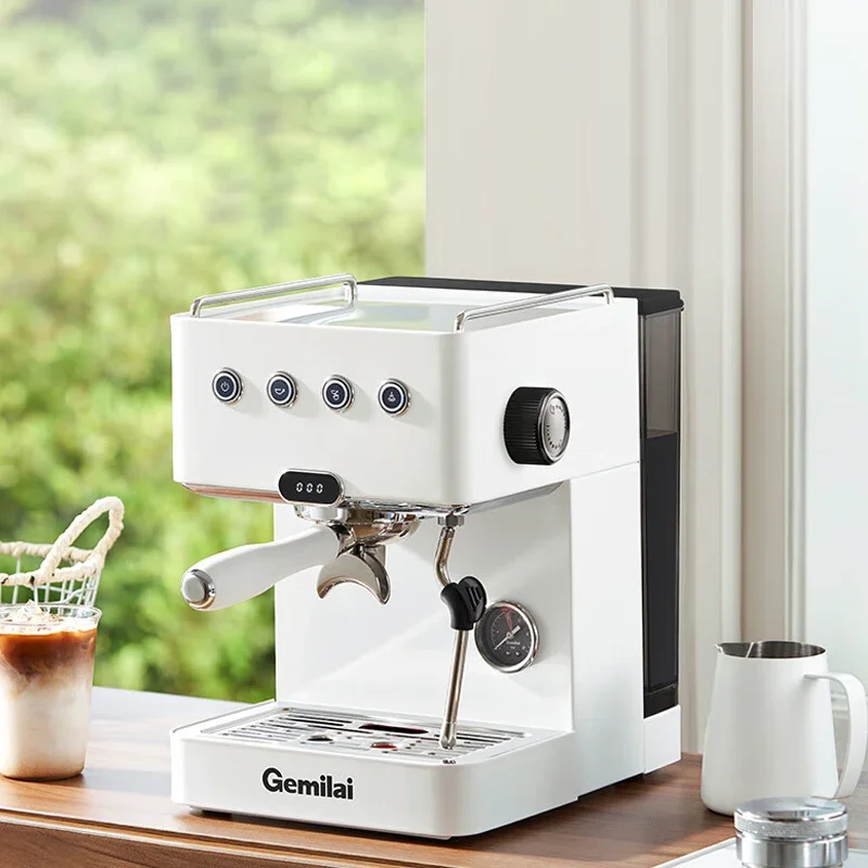 Gemilai Coffee Machine Home Semi-automatic 15Bar Extraction Italian Espresso Coffee Maker Steam Milk Frother G3005L