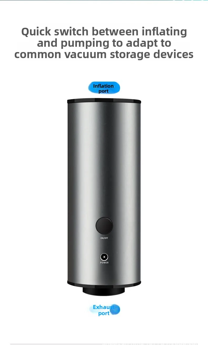 Mini Vacuum Air Pump for Clothing Compression Storage Bags, Portable Suction Pump for Outdoor Trip Packing