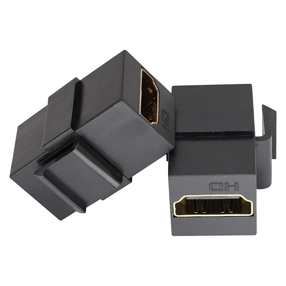 Adaptador de placa Keystone Compatible con HDMI hembra a hembra soporte Keystone 4k fácil de usar para Panel de salida de placa de pared