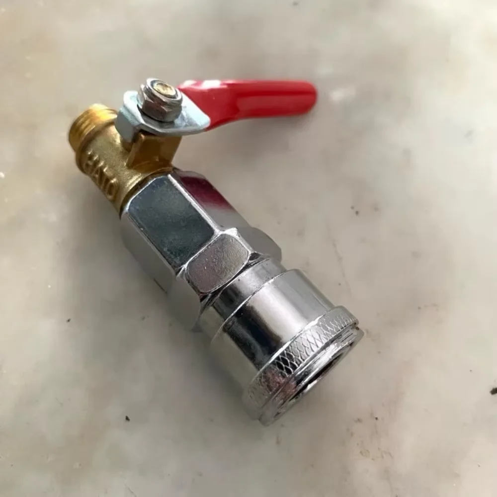 1Pcs SF20 Quick Coupler Silver Alloy Air Compressor Connector No Tools Needed 1/4 inch Quick Connect Adapter