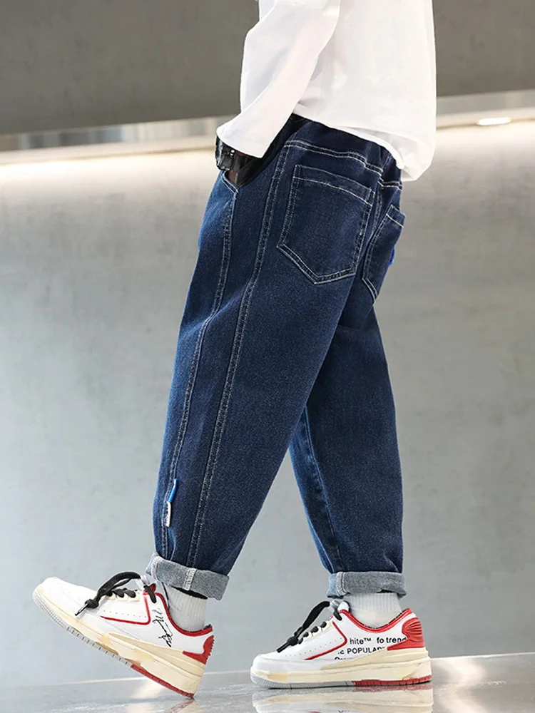 Boys jeans spring and autumn new style 2024 spring all-match casual pants