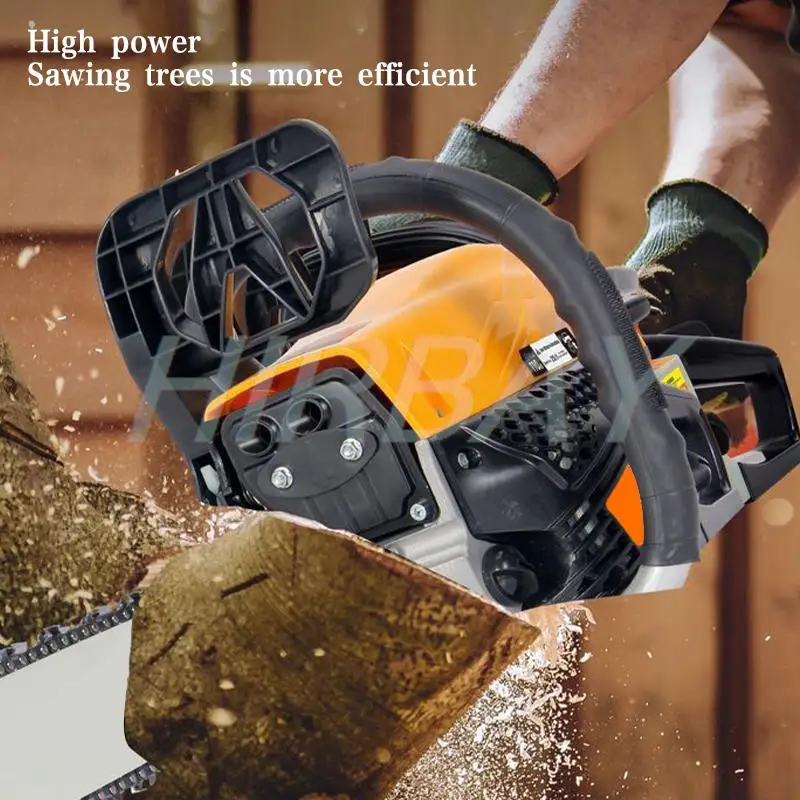 Gasoline Chainsaw 2.2KW High-power Chainsaw Petrol Chainsaw Wood Cutting Household Hand Tools Fuel-saving Cutting Machine