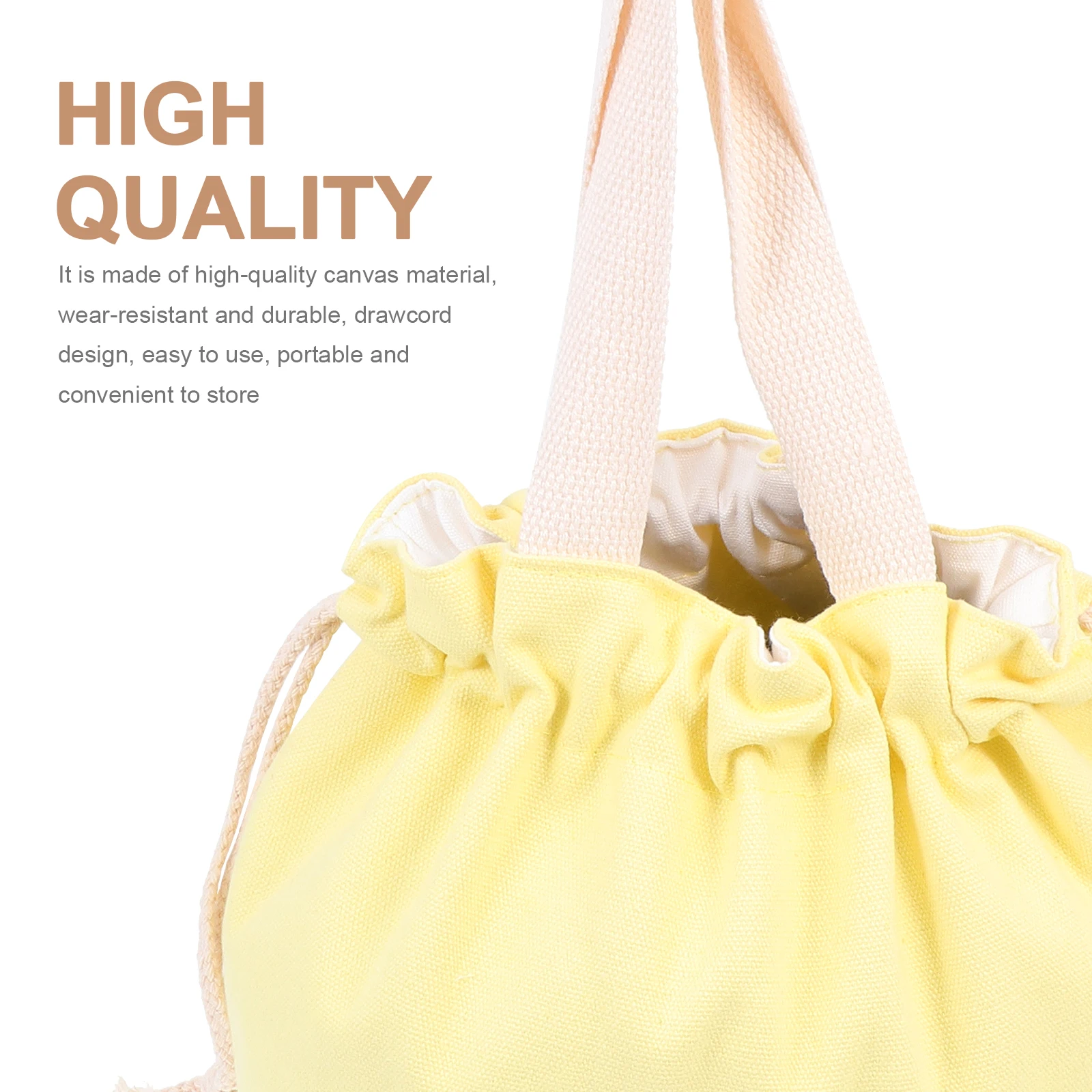 

Lunch Box Bag Built Bags Canvas Adults Portable Bento Lunchbox Reusable Drawstring