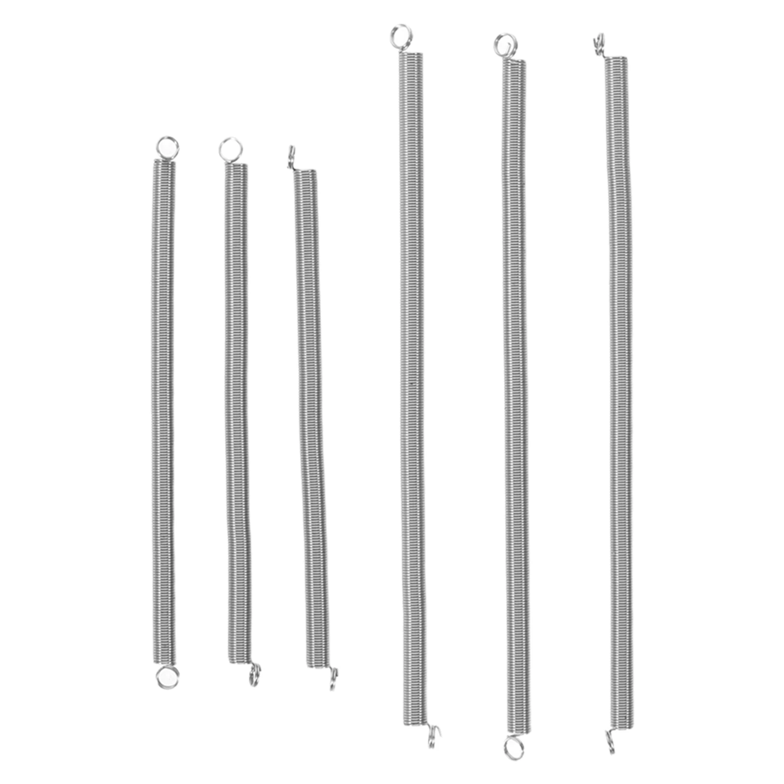 

6Pcs Stainless Steel Small Tension Springs Double Hook Extension Springs for Stapler Repair Replacement Office Craft Projects