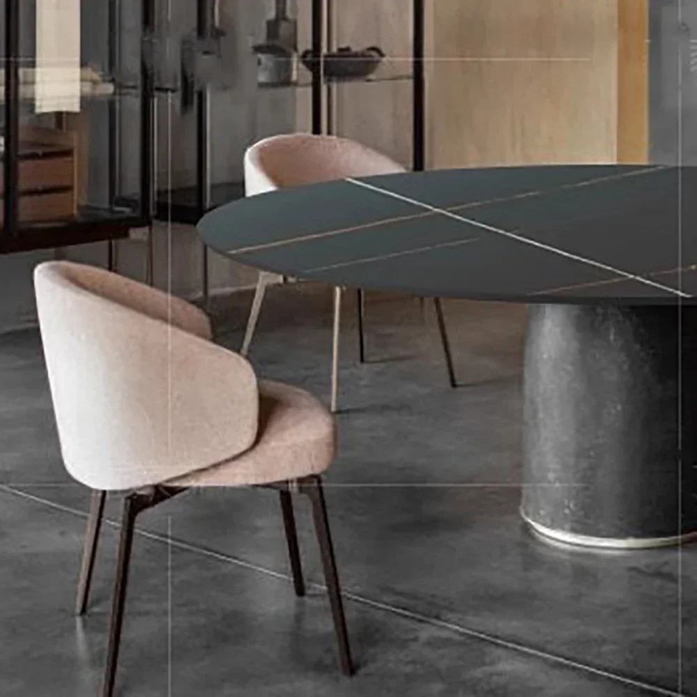 

Набор из 2-х роскошных обеденных стульев с подлокотниками, современные эстетические обеденные стулья, эргономичный винтажный шезлонг, мебель для яслей