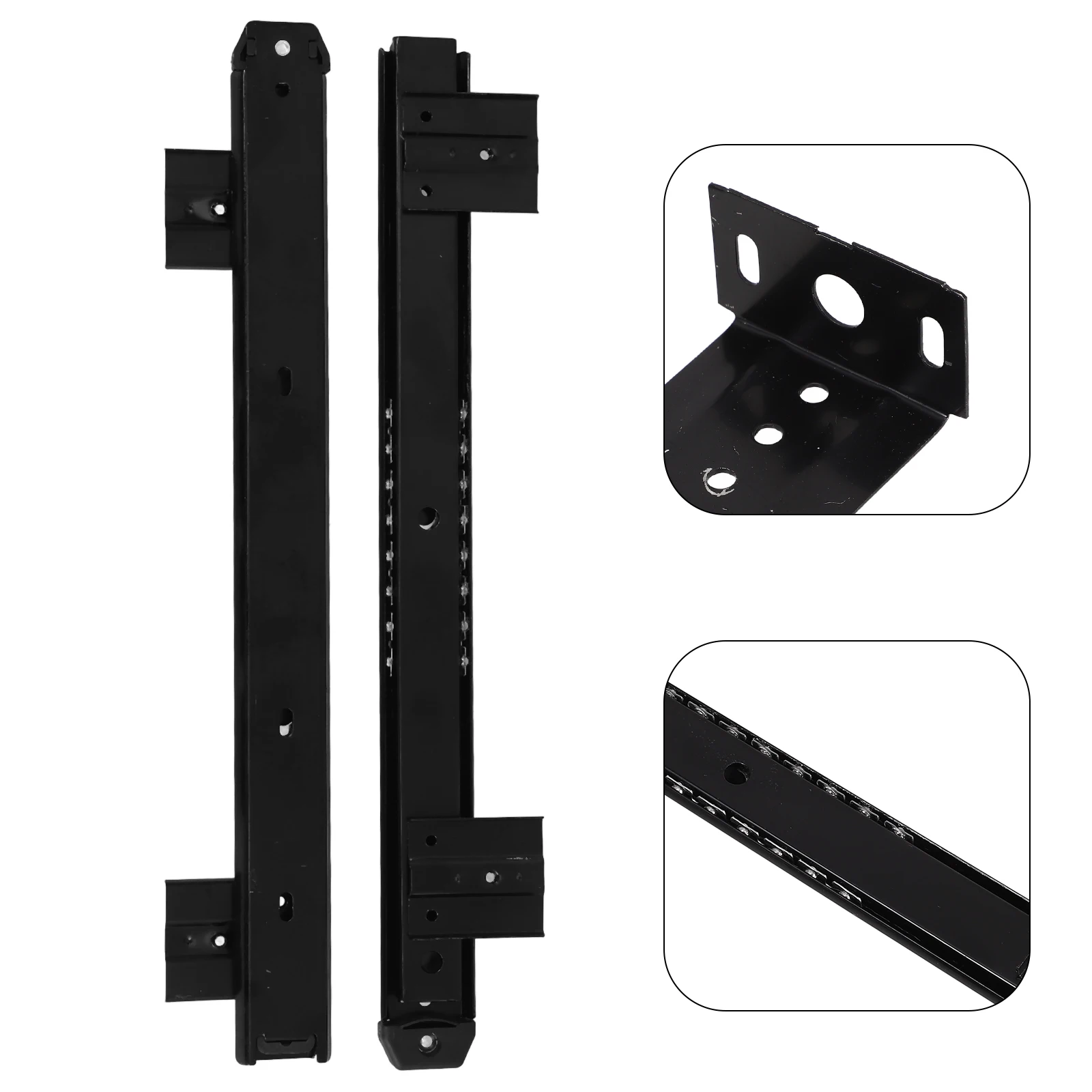 

1 Set Keyboard Tray Slides Cold Rolled Steel Full Extension Drawer Glides For Cabinet Dresser Replacement Keyboard Rail Slide