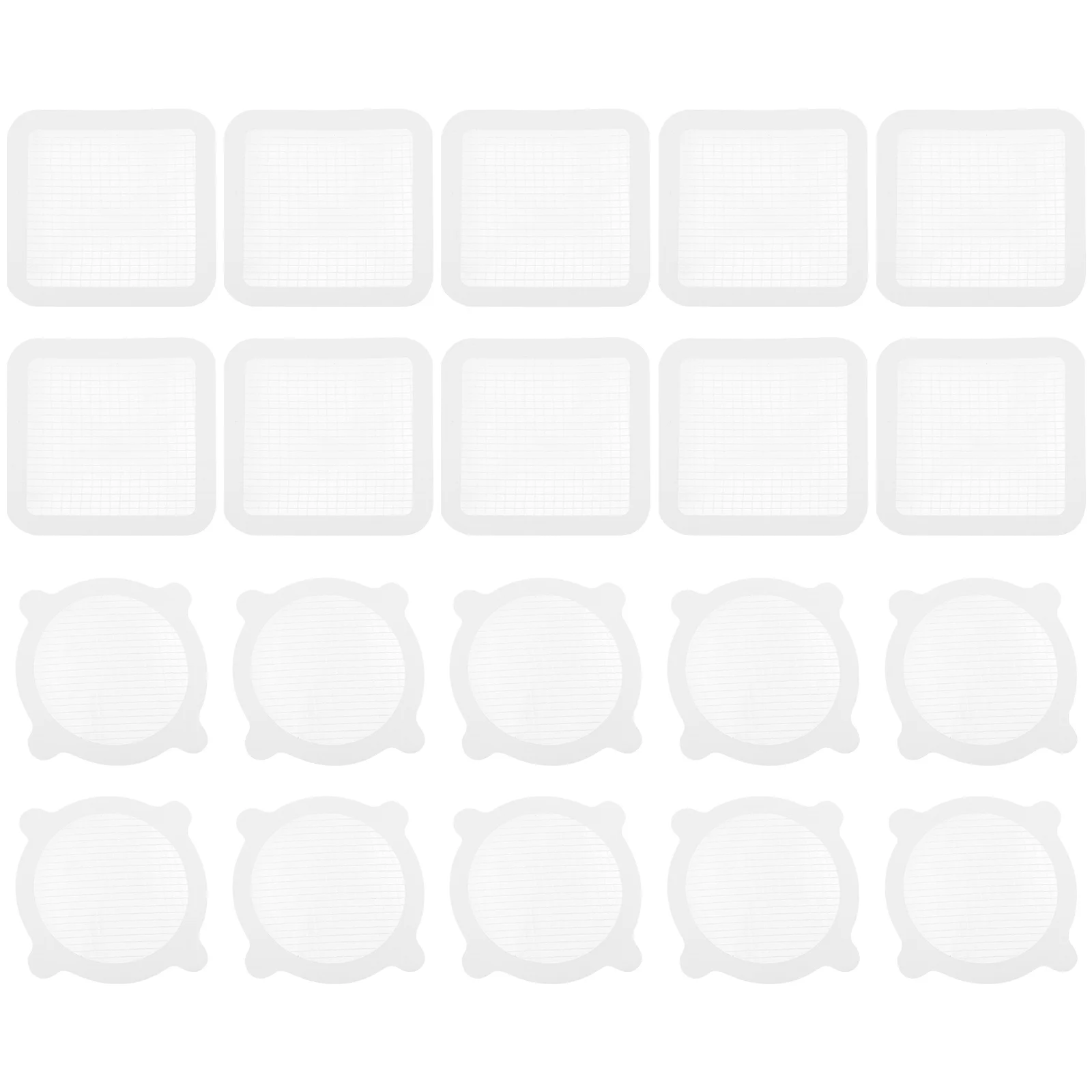 

20Pcs Hair Filtering Stickers Exquisite Craftsmanship Fiber Material Anti-Blocking Kitchen Bathroom Sink Decals