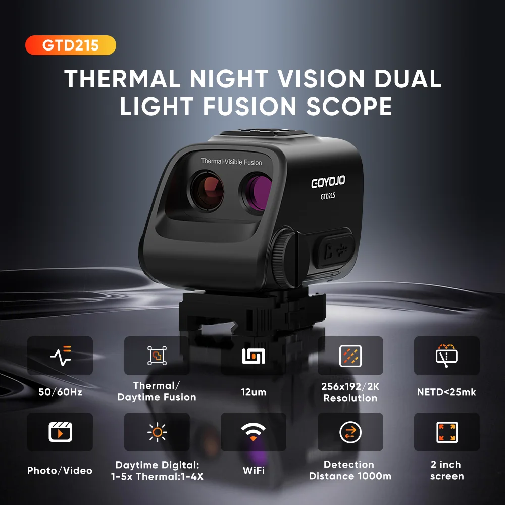 GOYOJO GTD215 Dual Light Fusion Night Vision Scope For Hunting Wildlife Observation 2