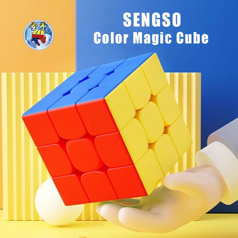 

SENGSO Speed Cube Legend Series Smoothly Stickerless Magic Cube Profession Puzzle High Quality Kid's Fidget Toys