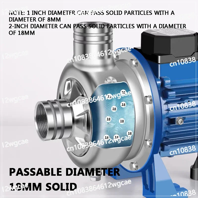 304 Stainless Steel Centrifugal Pump Type Circulation Pump Acid and Alkali Resistant Anti-Corrosion Sewage Pump