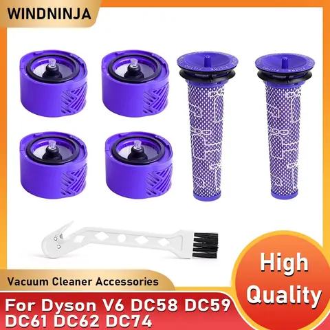 Hepa Post Filters For Dyson V6 DC58 DC59 DC61 DC62 DC74 Animal Absolute Cordless Vacuum Cleaner Replacement Parts