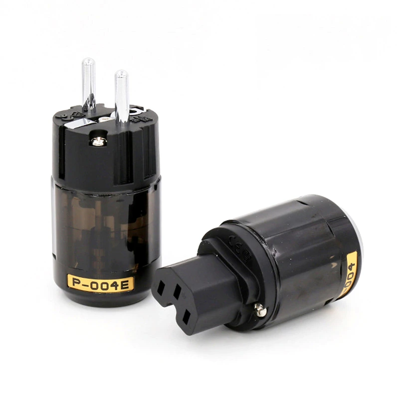 HiFi Audiophile DIY كابل الصوت الطاقة الاتحاد الأوروبي التوصيل IEC موصل محول