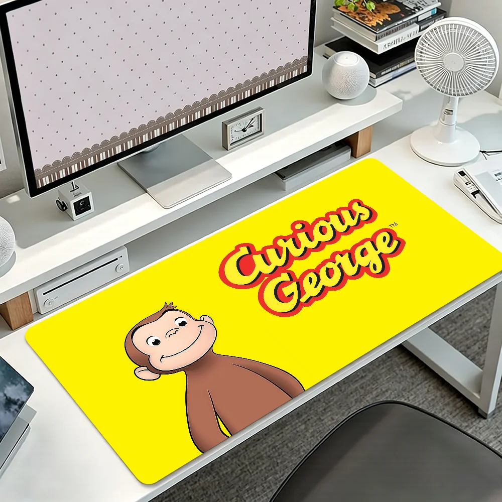 C-CURIOUS G-GEORGE Mouse Pad Non-slip Thickened MousePad Student Gaming Cushion Large Writing Lockedge Office
