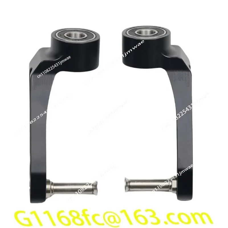 1 Pair of High Quality for 4-inch 5-inch Wheels with Aluminum Wheelchair Front Fork with Titanium Alloy Shaft