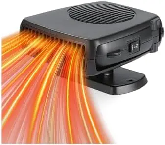 

2026 Upgraded 12V Car Heater & Defroster Fan – Fast Heating, 2-in-1 Demister for Windshield – Portable for SUV/Truck