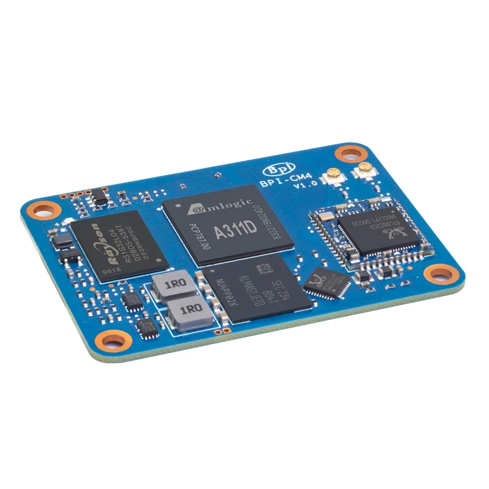 

Banana Pi BPI-CM4 with Amlogic A311D design support ODM&OEM 4G LPDDR4 and 16 GB eMMC flash Minipcie H-D-M-I output