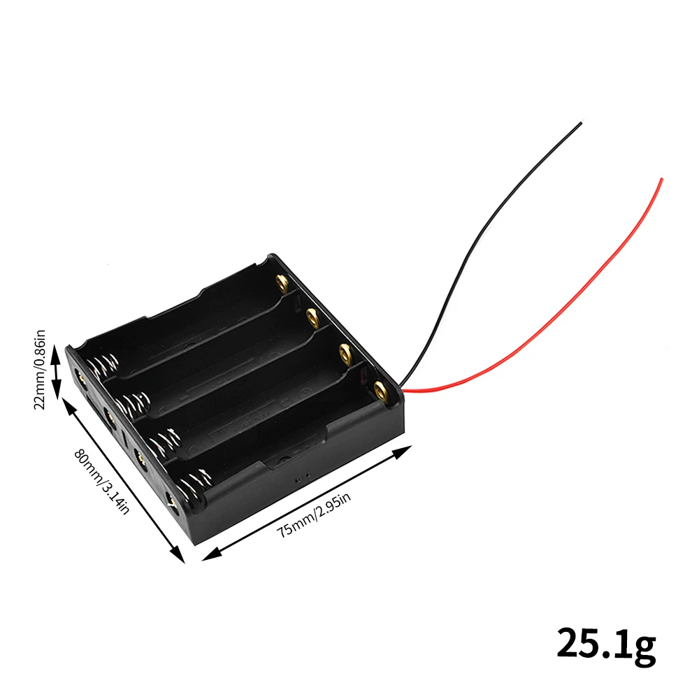 18650 lithium Battery Box Battery Holder 2/3/4 Sections 18650 Battery Box Cable in Parallel 3.7V