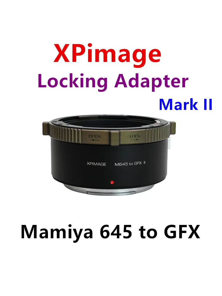 

XPimage adapter Mamiya645 Lens to FUJI GFX Camera adapter ring is applicable to Schneide M645 lens to 50S2 50R 100S 100Camera .