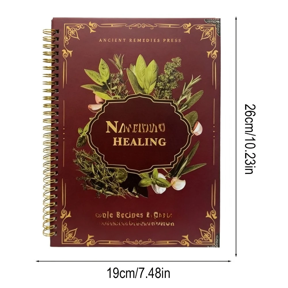Natural Healing Guide Spiral Bound Herbal Book with Step-by-Step Recipes for Heart Health Blood Pressure and Focus Enhancement - Image 6