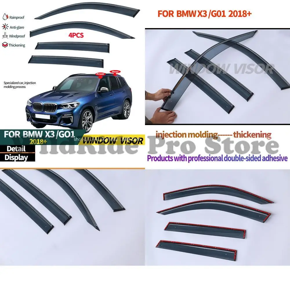 

1 set For BMW X3 2018+ Car Modification Window Visors Rain Deflector Sun Shade