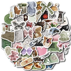 Cute Ins Style Cartoon Stickers, Decoração DIY, Graffiti para Skate, Telefone, Laptop, Bagagem, Frigorífico, Brinquedos Engraçados Decalques, 10 Pcs, 30 Pcs, 58Pcs