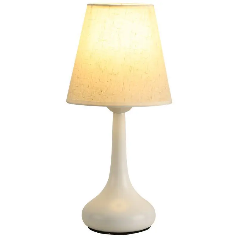 

Retro desk Bedroom bedside high-end lamp Nordic fabric decorative desk Warm light luxury night lamp